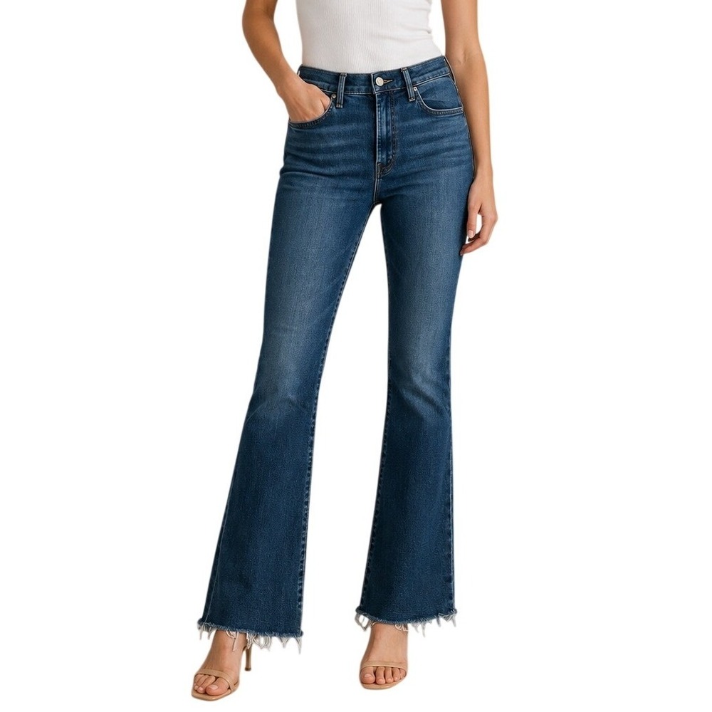 Mother Blue High Rise Flare Denim Jeans Women's 27